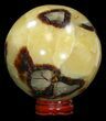 Polished Septarian Sphere - With Stand #43868-1